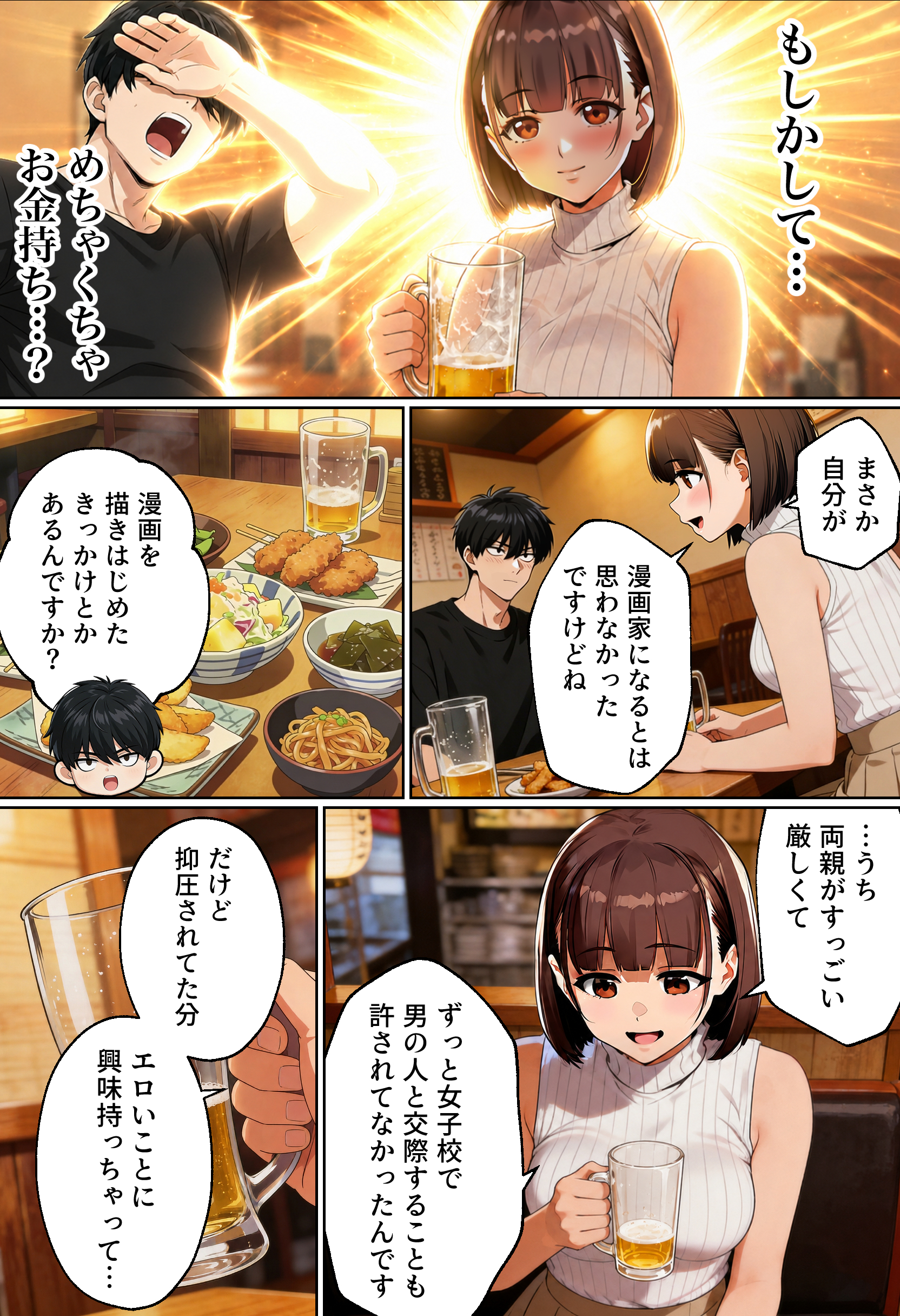 【実話】マチアプでコミケ帰りのムチムチ女エロ漫画家とマッチして、エロ漫画みたいなセックスした話www 無料立ち読み11