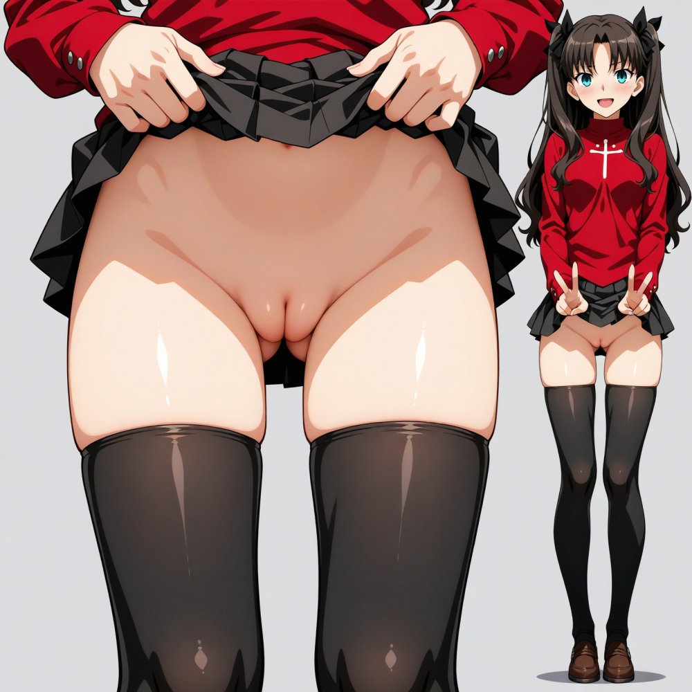 立ち絵とたくしあげ【Fate/stay night風1】 無料立ち読み18