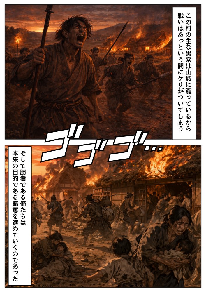 《戦の乱取り（略奪）》 戦国時代の農村に俺が転生したら、エロすぎた史実の話 無料立ち読み22