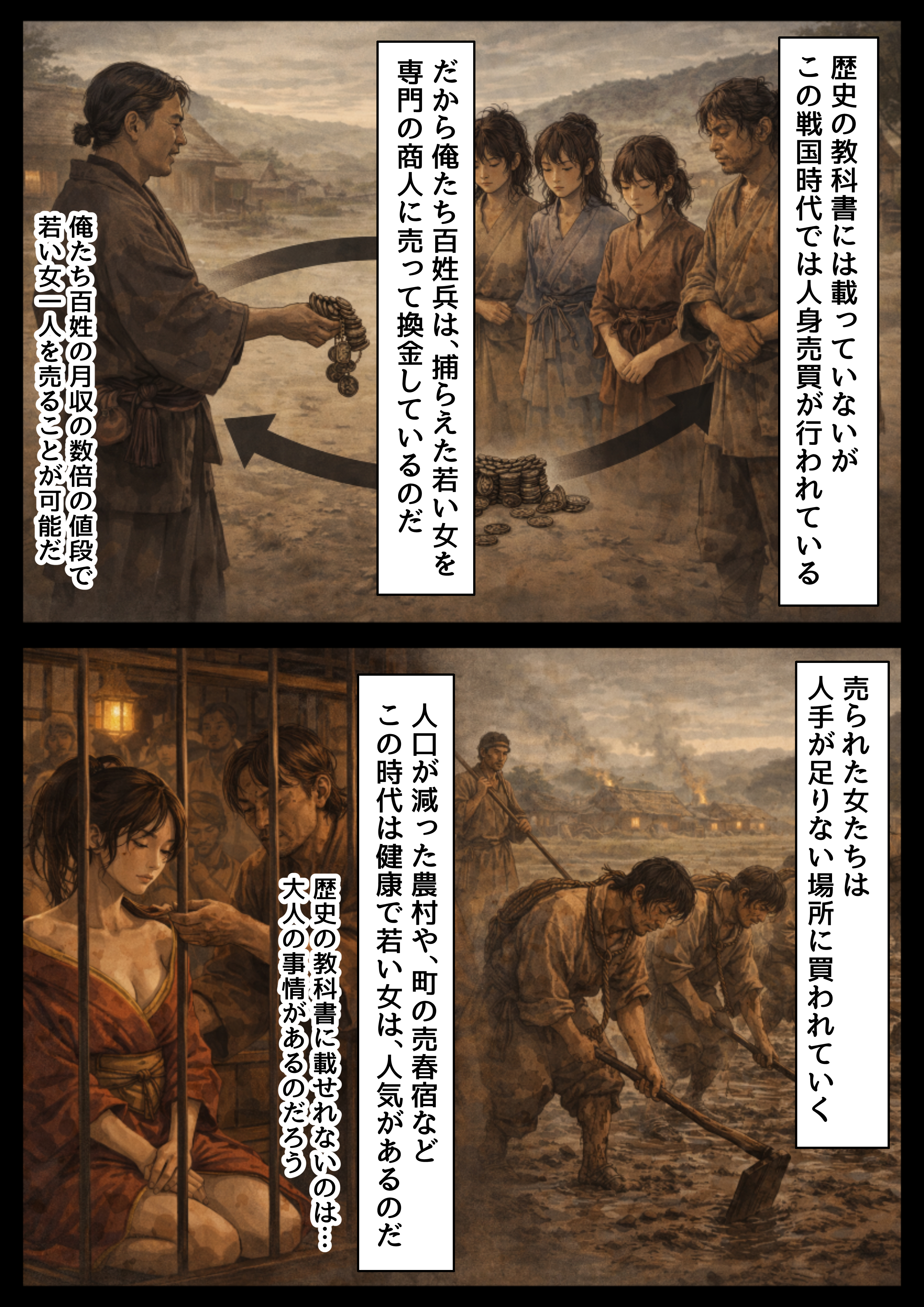 《戦の乱取り（略奪）》 戦国時代の農村に俺が転生したら、エロすぎた史実の話 無料立ち読み27