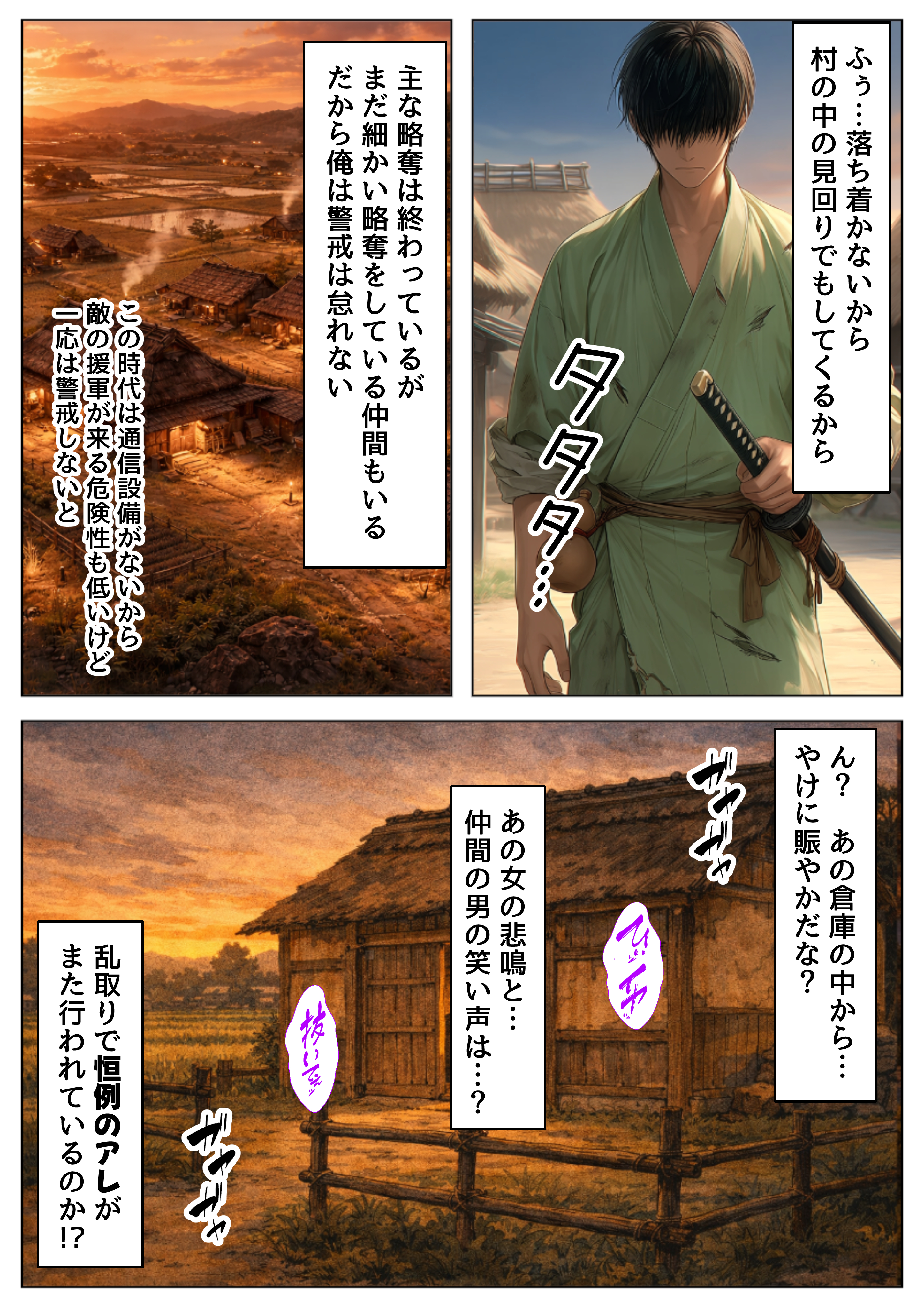 《戦の乱取り（略奪）》 戦国時代の農村に俺が転生したら、エロすぎた史実の話 無料立ち読み28