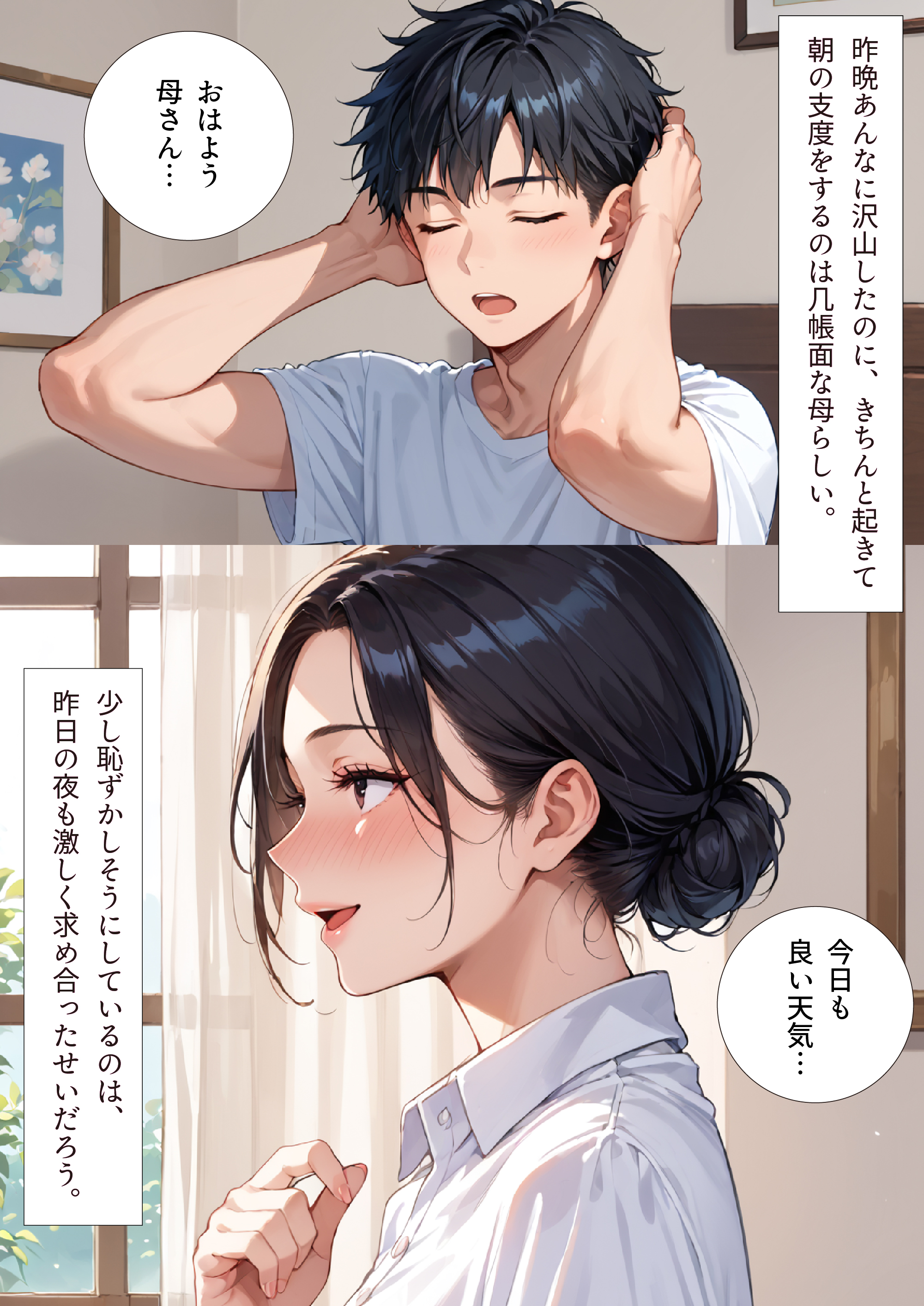 母と露天風呂付き客室のある温泉宿に行った話 1＋2お得セット「母さんとイチャラブ子作り孕ませ生活」 無料立ち読み51