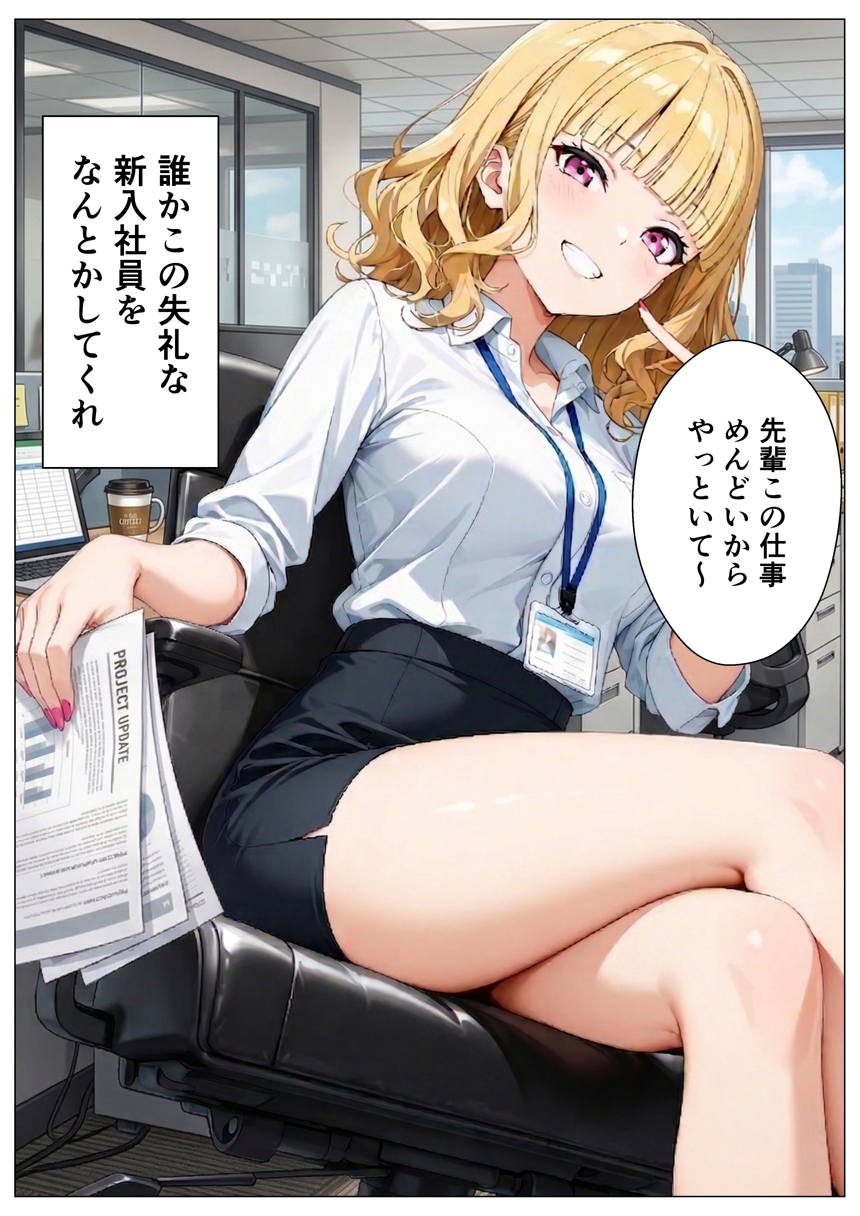 生意気なタメ口新卒ギャルにインキャ上司の俺が特別性指導することになった 無料立ち読み1