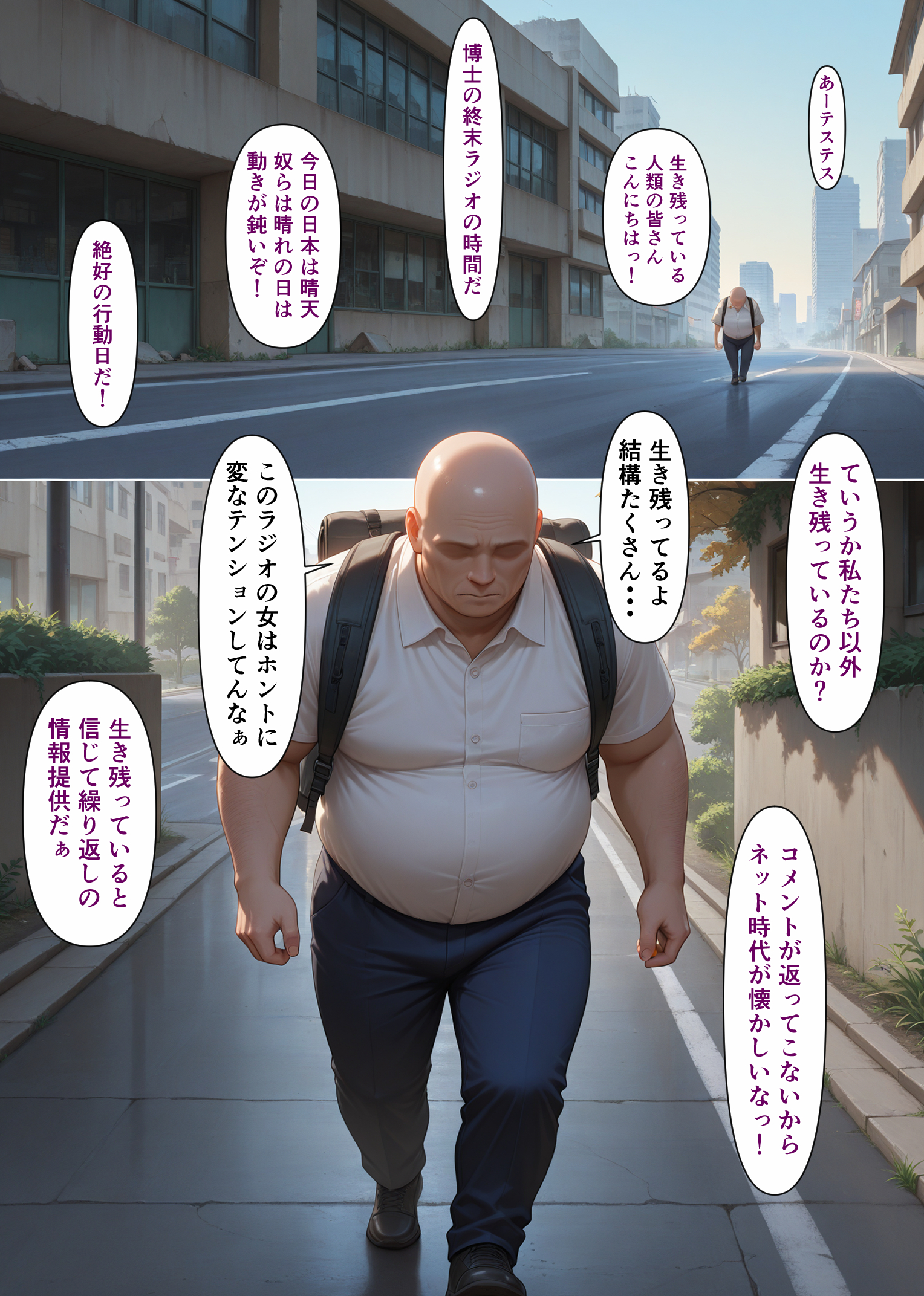 ゾンビによって崩壊した世界で中年おじさんが少女と生き残る 無料立ち読み13