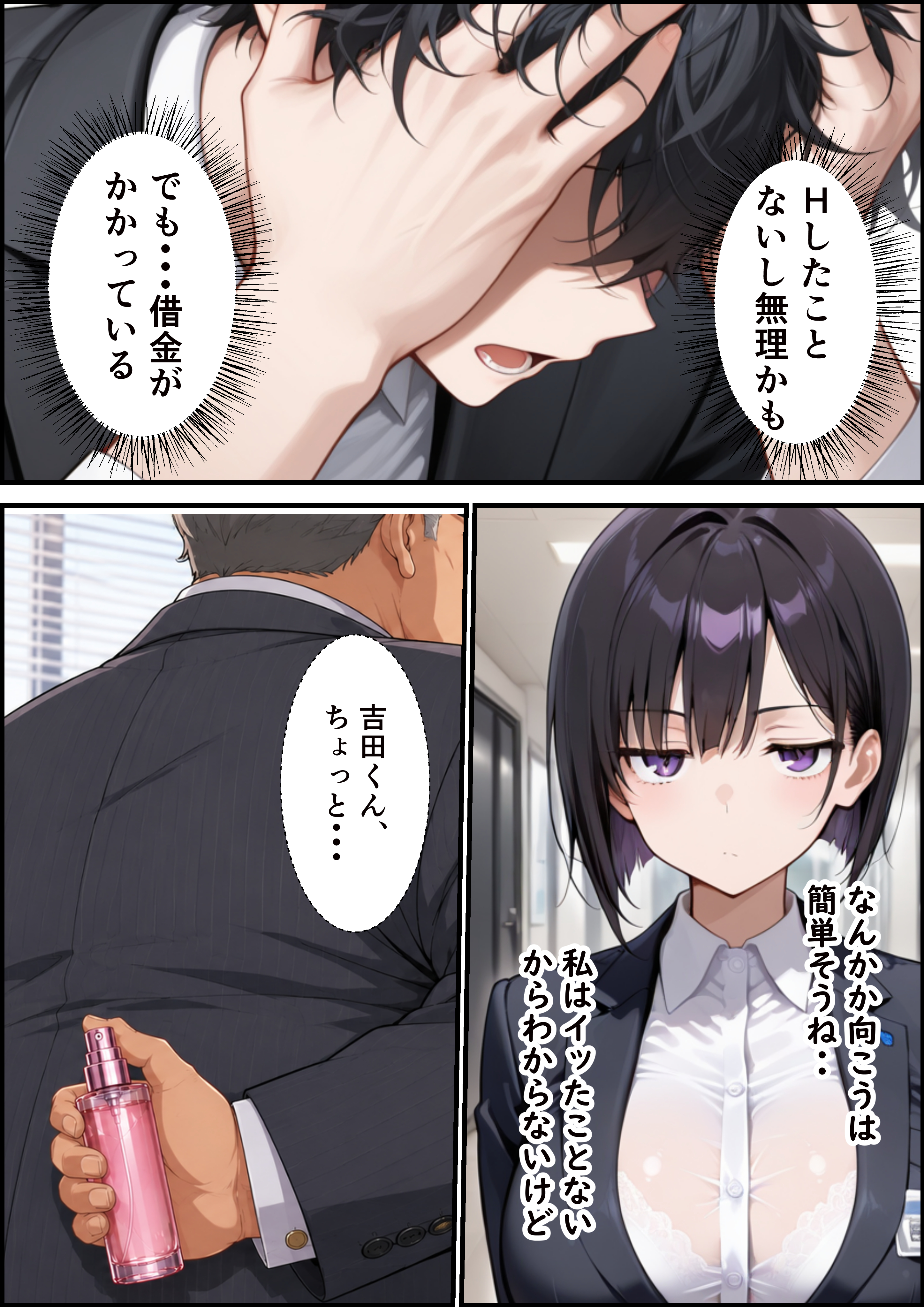 同期のジト目OLに媚薬スプレー使って生ハメSEXメス堕ちさせた話 無料立ち読み4