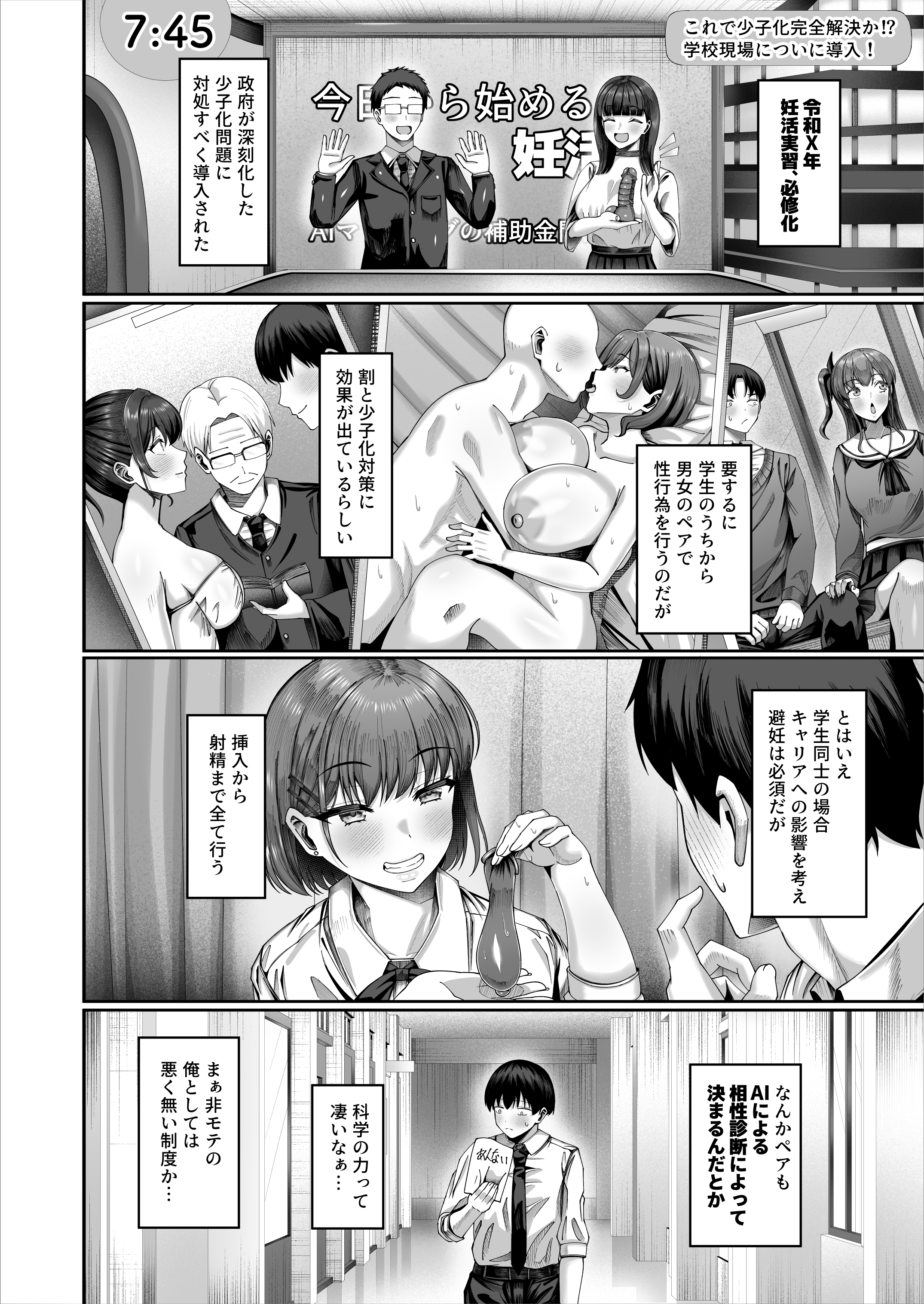 妊活実習、必修化〜俺だけいつでも生ハメOKのダウナー系先生がペアな件〜 無料立ち読み2