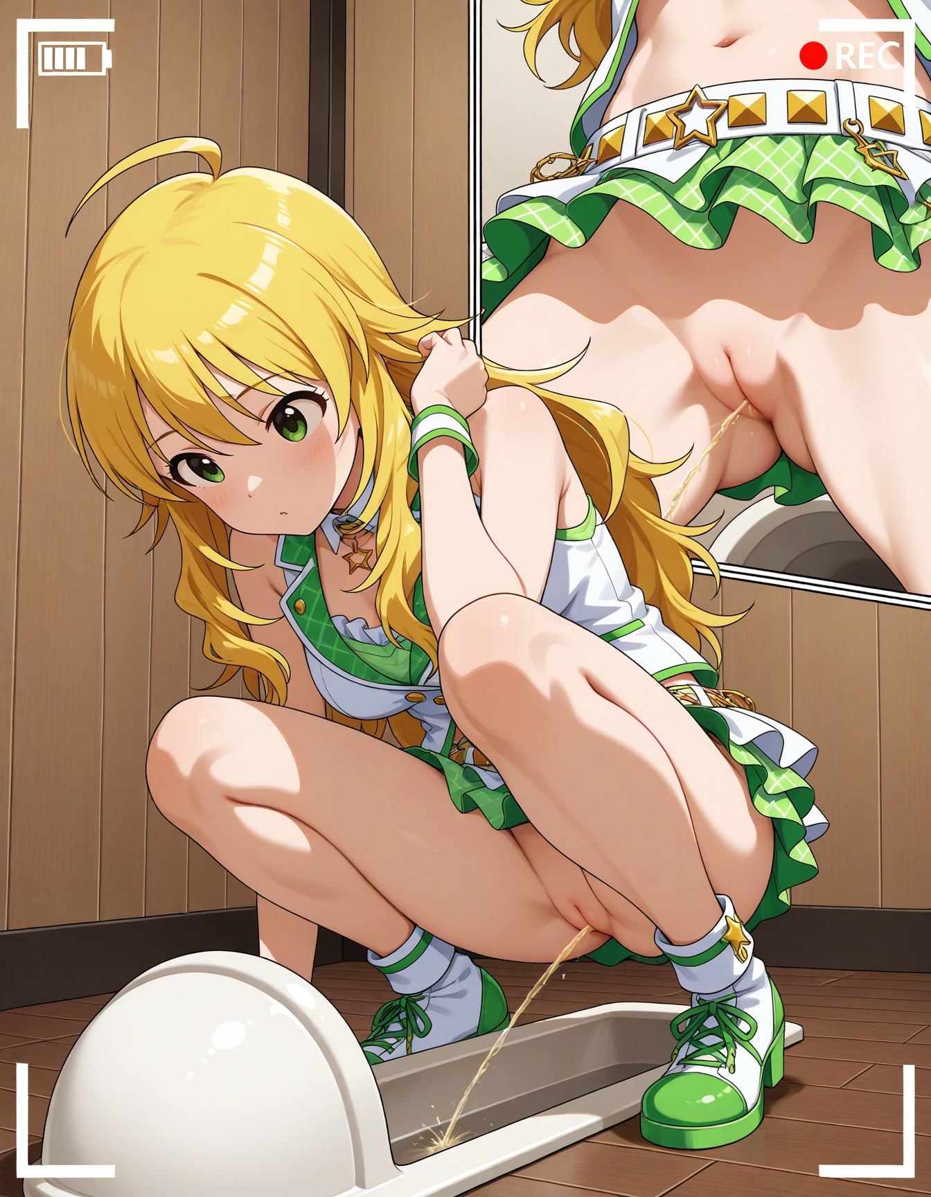 トイレ盗撮風【アイドルマスター風1】 無料立ち読み14