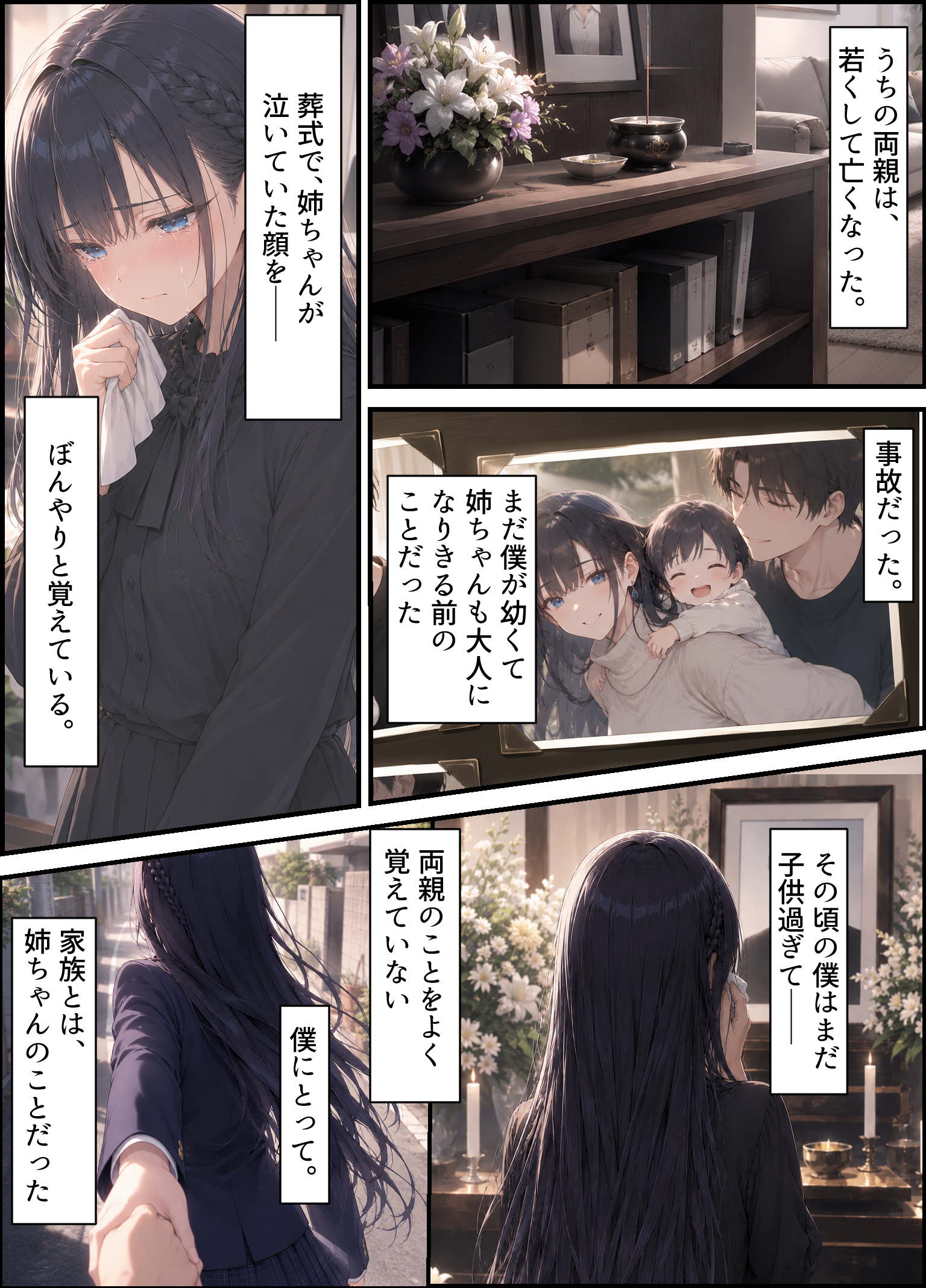 【漫画】男尊女卑の家で育った巨乳お姉ちゃんが、童貞の俺を見かねてセックスレッスンする話 無料立ち読み1