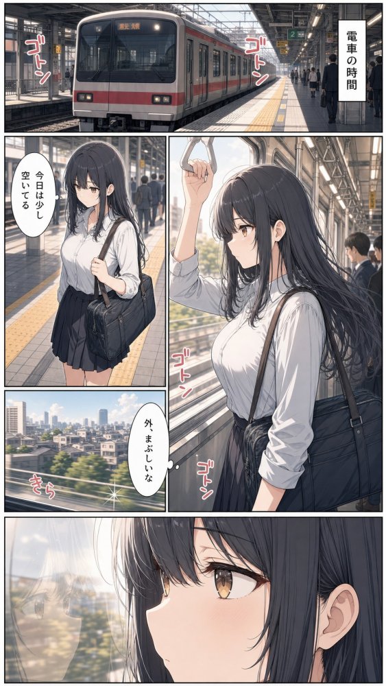 黒髪清楚女子校生が、朝の満員電車で太ももを執拗に撫で回されて痴●された話 無料立ち読み19