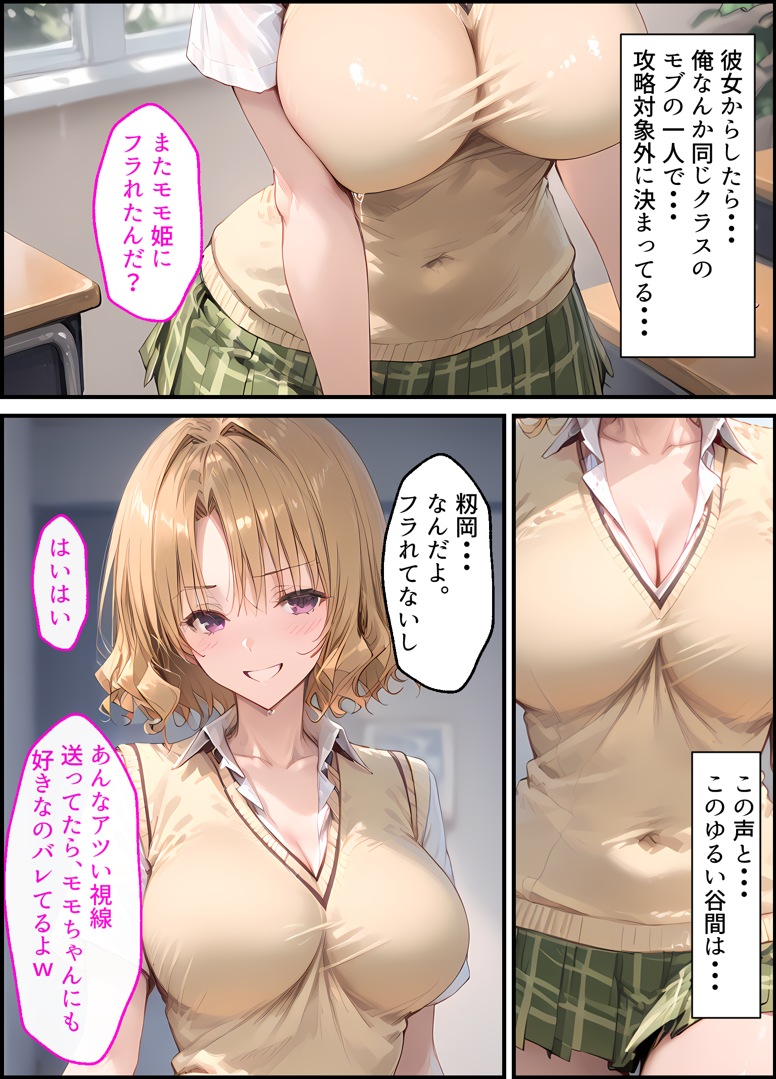 【漫画】籾岡●紗から浮気セックスに誘惑されまくる話〜童貞も浮気も不倫も、全部、あのギャルで卒業した〜 無料立ち読み16
