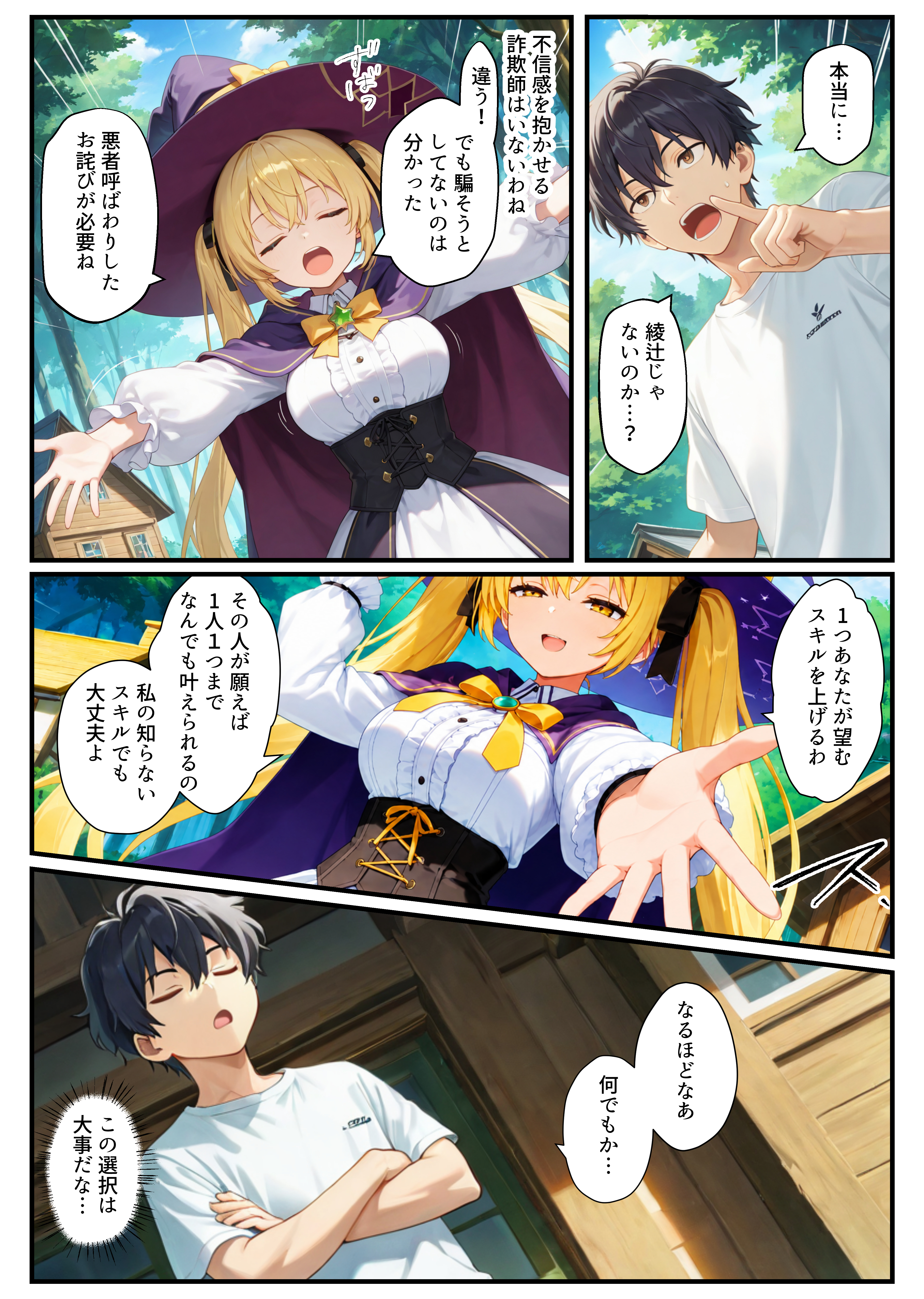 異世界転生で手に入れたスキル【悪堕ち化】で魔法使いと聖女を洗脳調教！わからせられた女たちでハーレムを築く 無料立ち読み4